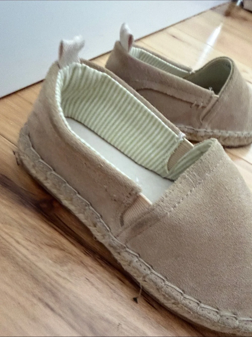 Zara Kids Beige Slip-On Espadrille Moccasins Size 26 (9.5 Toddler)